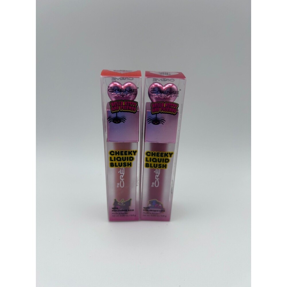 The Crème Shop Hello Kitty Cheeky Liquid Blush SET Lil Pumpkin Treats Not Tricks